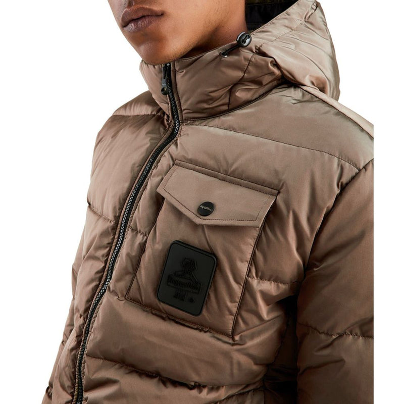 Brown Nylon Jacket Refrigiwear