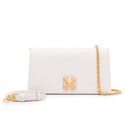 White Leather Crossbody Bag Off-White