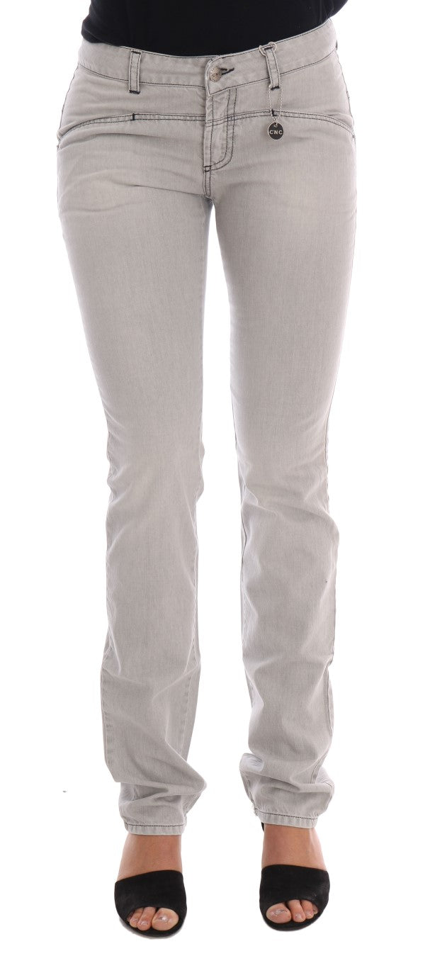 Sophisticated Gray Super Slim Jeans Costume National