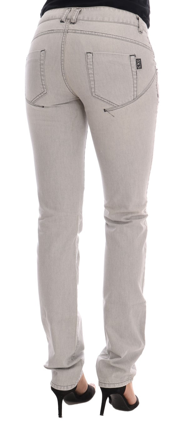 Sophisticated Gray Super Slim Jeans Costume National