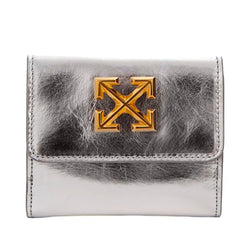 Silver Leather Wallet Off-White