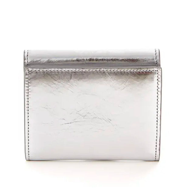 Silver Leather Wallet Off-White