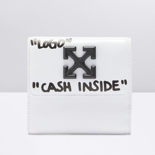 White Leather Wallet Off-White