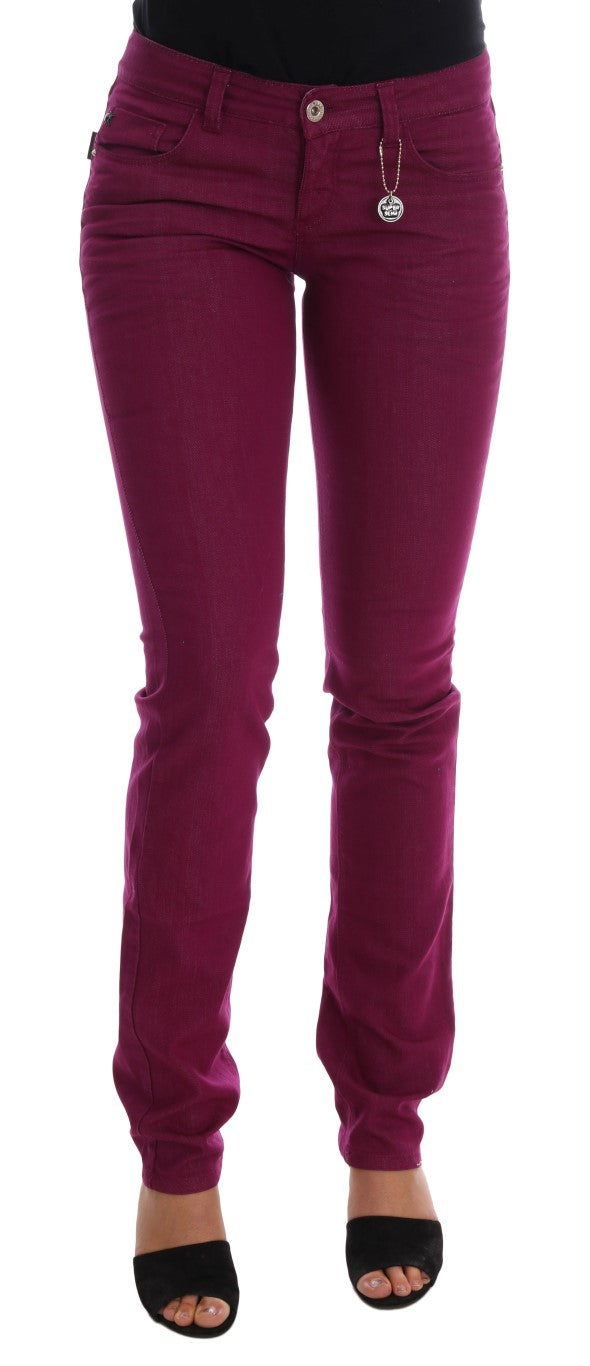 Elegant Purple Super Slim Jeans Costume National