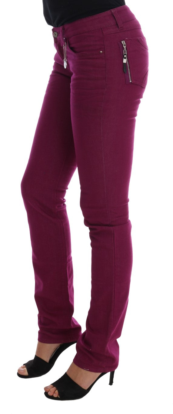 Elegant Purple Super Slim Jeans Costume National