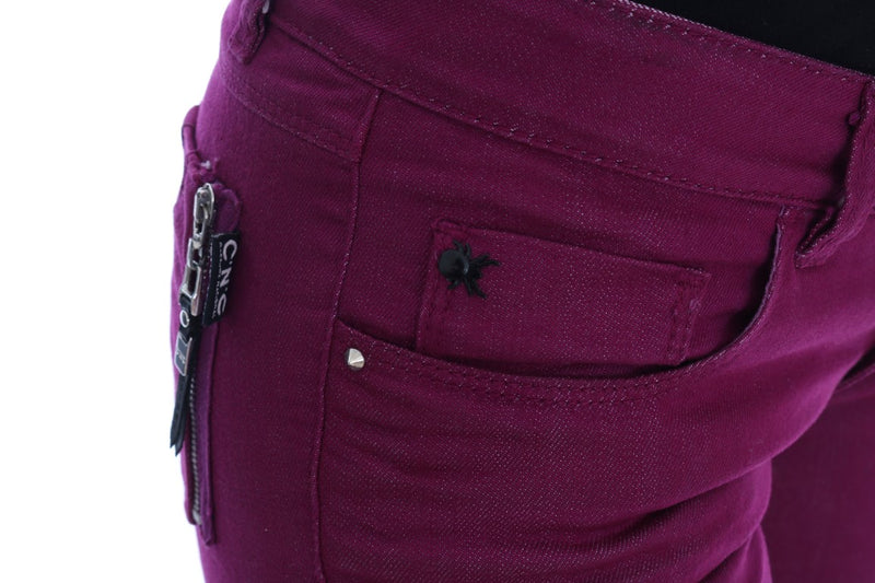 Elegant Purple Super Slim Jeans Costume National