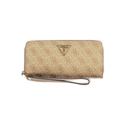 Beige Polyethylene Wallet Guess Jeans