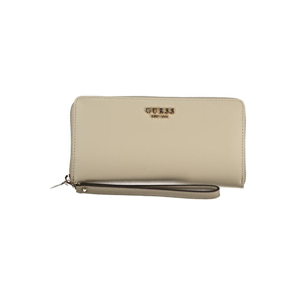 Beige Polyethylene Wallet Guess Jeans