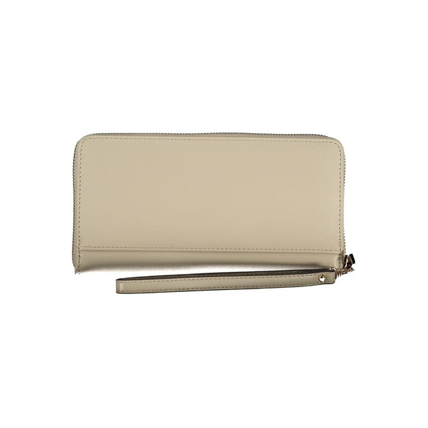 Beige Polyethylene Wallet Guess Jeans