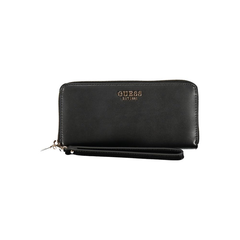 Black Polyethylene Wallet Guess Jeans