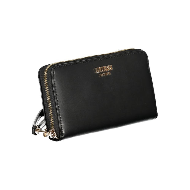 Black Polyethylene Wallet Guess Jeans