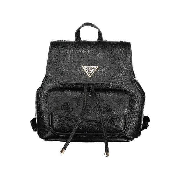 Black Polyethylene Backpack Guess Jeans