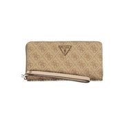 Beige Polyethylene Wallet Guess Jeans