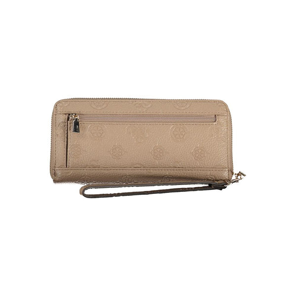 Beige Polyethylene Wallet Guess Jeans