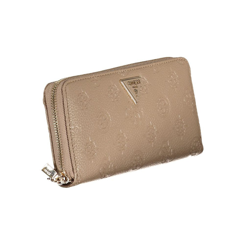 Beige Polyethylene Wallet Guess Jeans