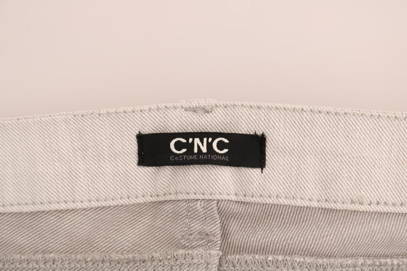 Chic White Slim-Fit Stretch Jeans Costume National