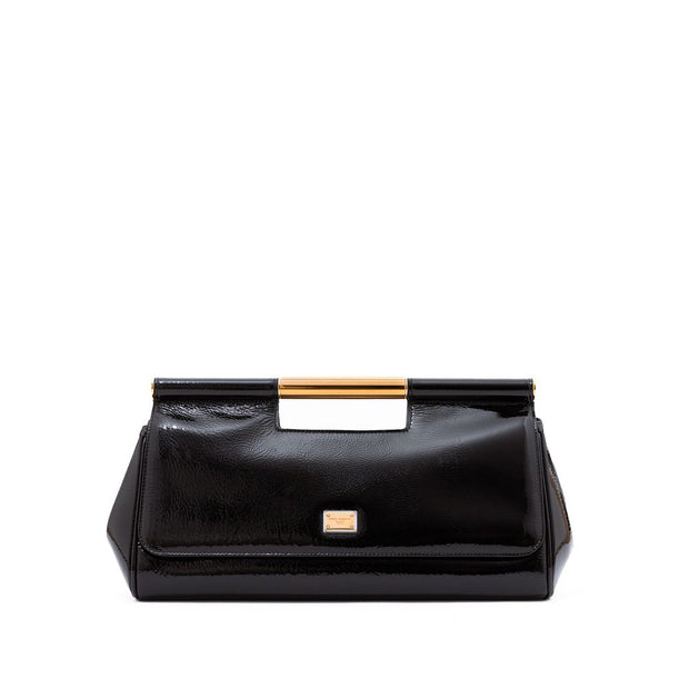 Black Leather Handbag Dolce & Gabbana