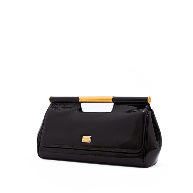 Black Leather Handbag Dolce & Gabbana