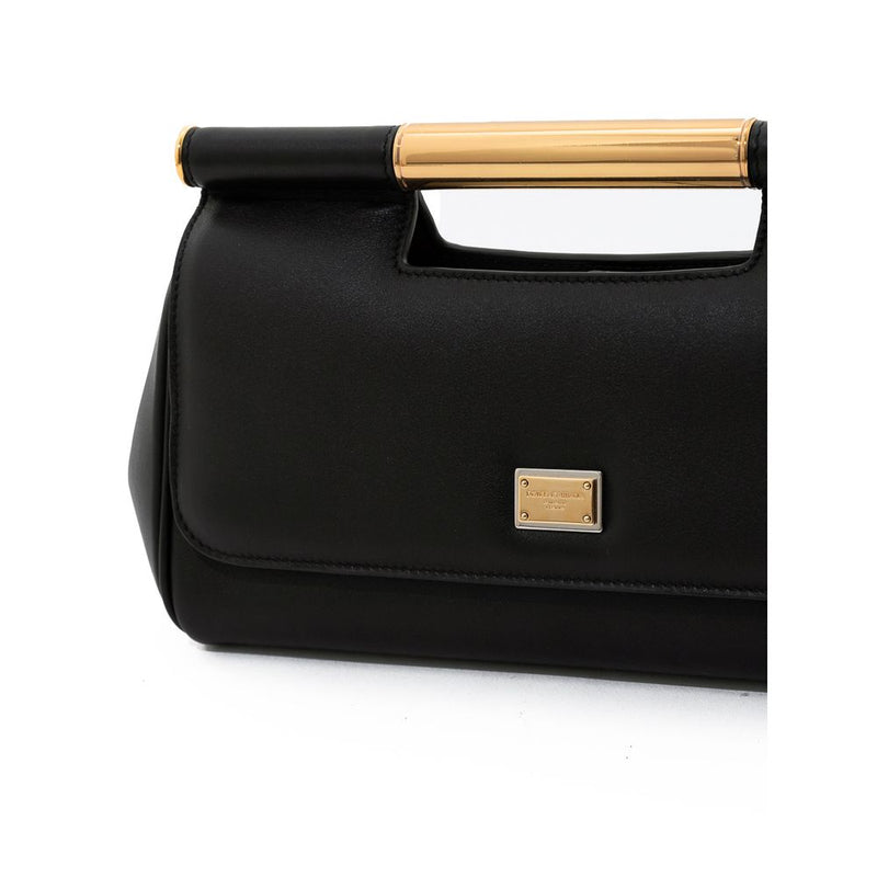 Black Leather Handbag Dolce & Gabbana