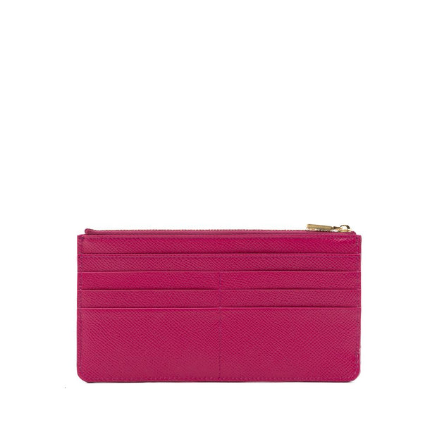 Fuchsia Leather Wallet Dolce & Gabbana