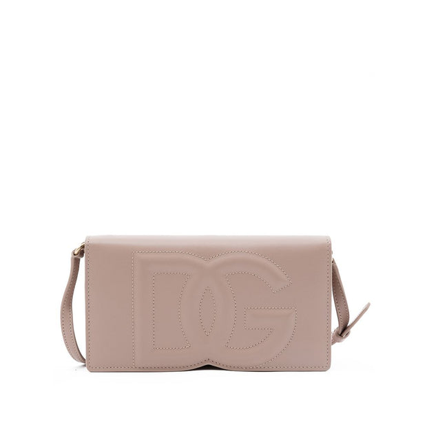 Pink Leather Handbag Dolce & Gabbana