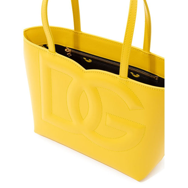 Yellow Leather Handbag Dolce & Gabbana