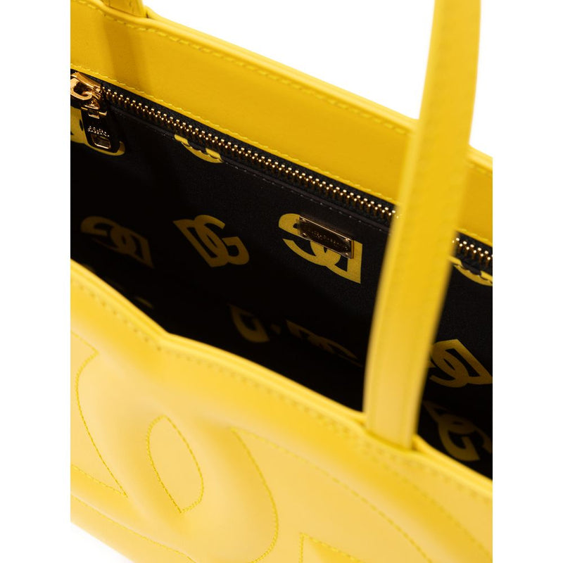 Yellow Leather Handbag Dolce & Gabbana