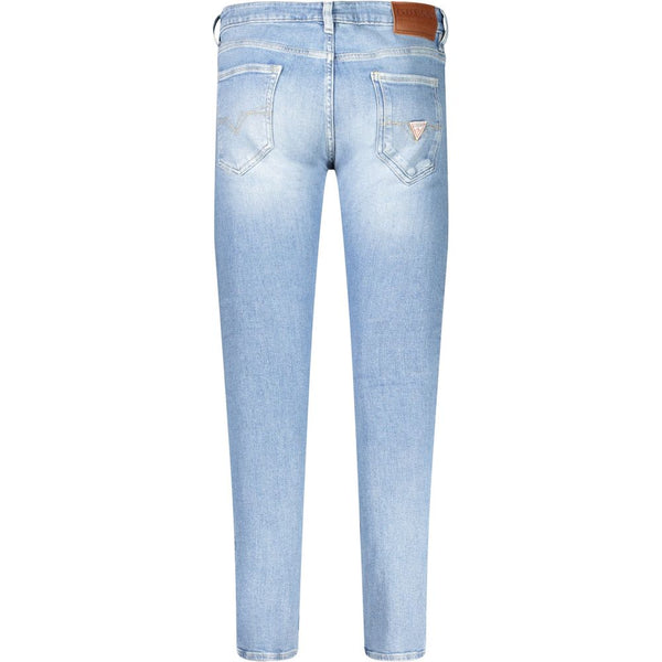 Light Blue Cotton Jeans & Pant Guess Jeans