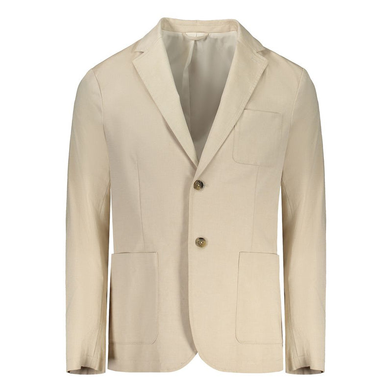 Beige Cotton Jacket Guess Jeans