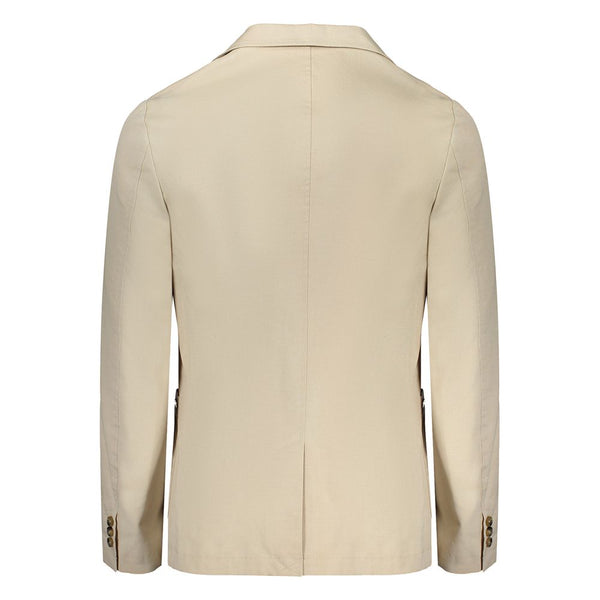 Beige Cotton Jacket Guess Jeans