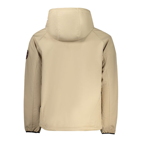 Beige Polyester Jacket Napapijri