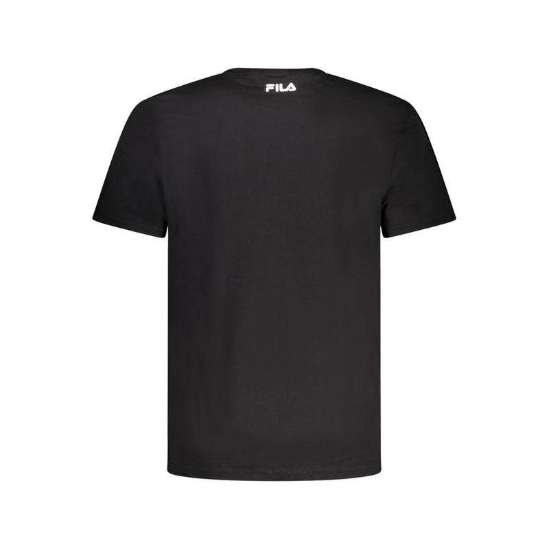 Black Cotton T-Shirt Fila