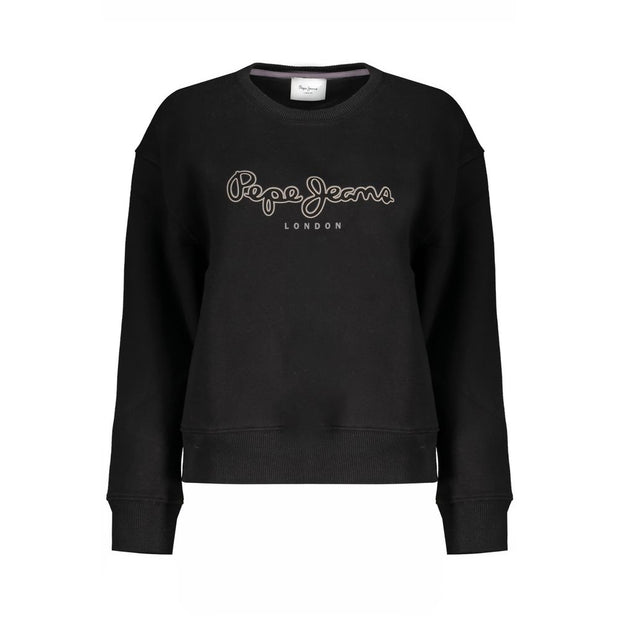 Black Cotton Sweater Pepe Jeans