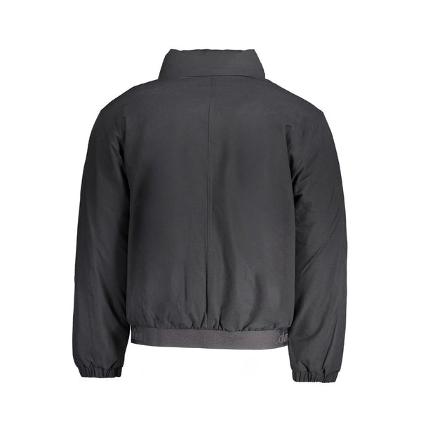 Black Polyester Jacket Calvin Klein