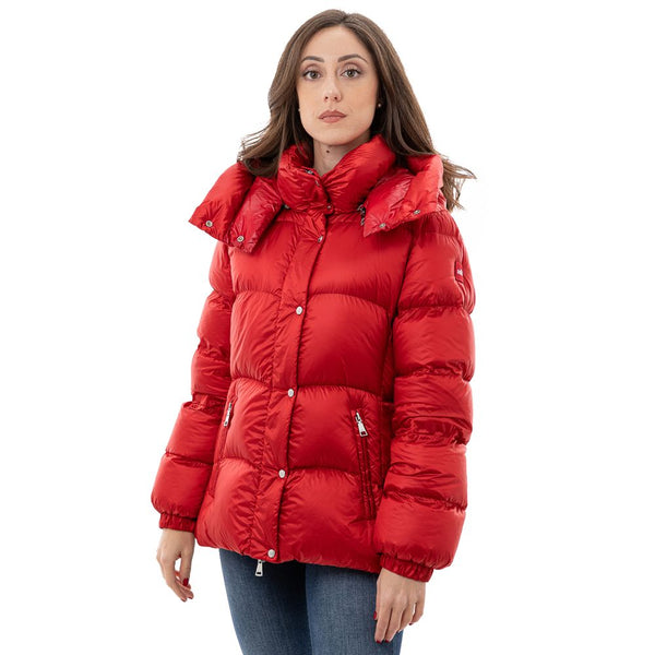 Red Polyamide Jackets & Coat Add