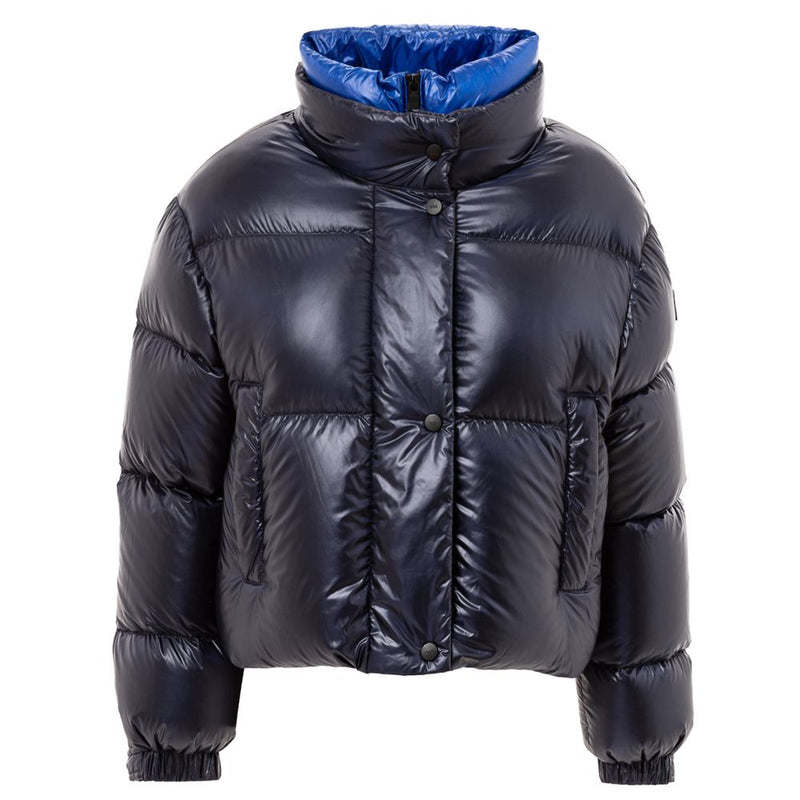 Blue Polyamide Jackets & Coat Add