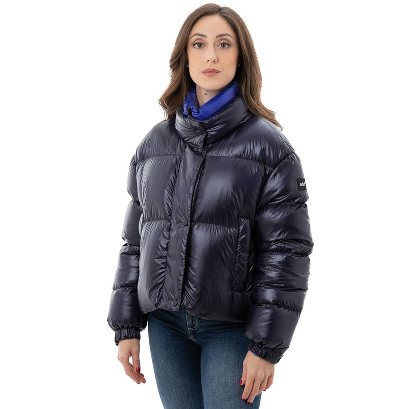 Blue Polyamide Jackets & Coat Add