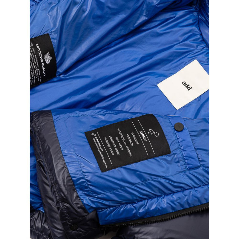 Blue Polyamide Jackets & Coat Add