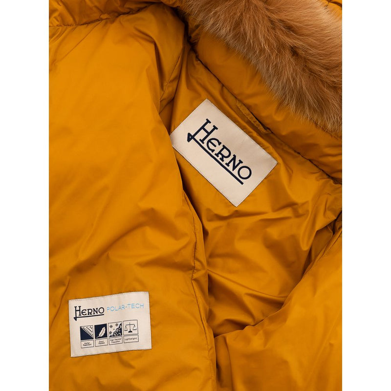 Yellow Polyamide Jackets & Coat Herno