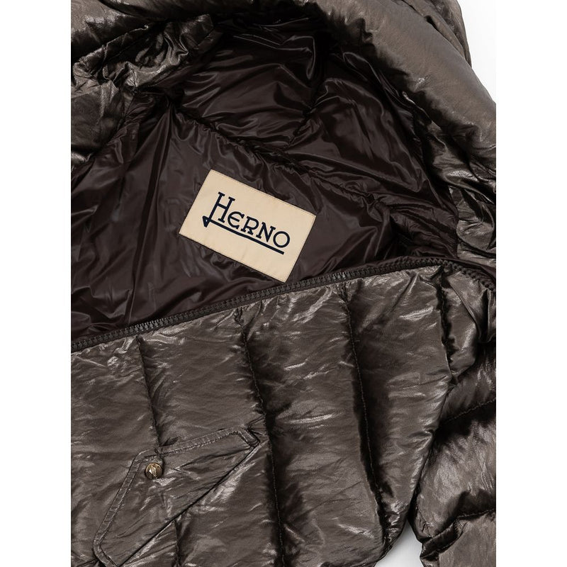 Silver Viscose Jackets & Coat Herno