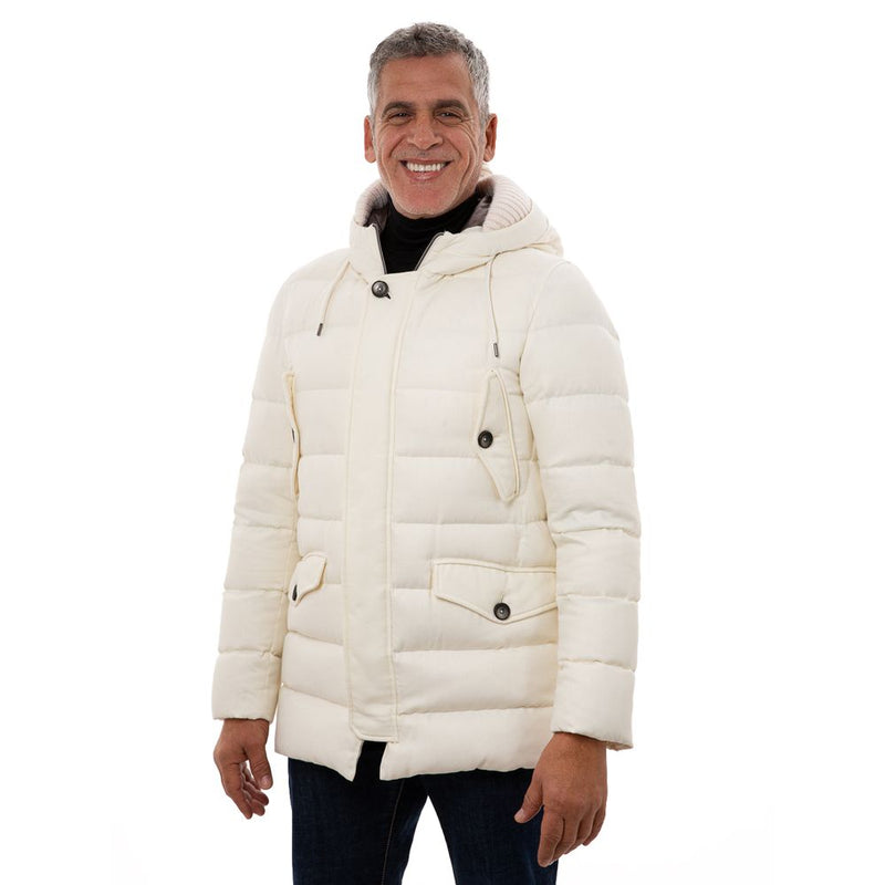 White Viscose Jacket Herno