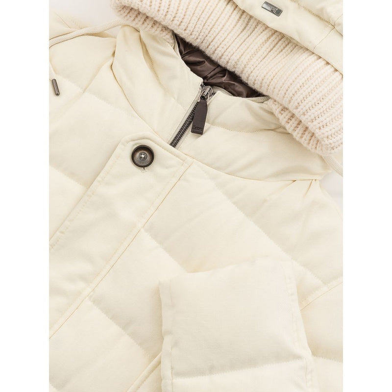 White Viscose Jacket Herno