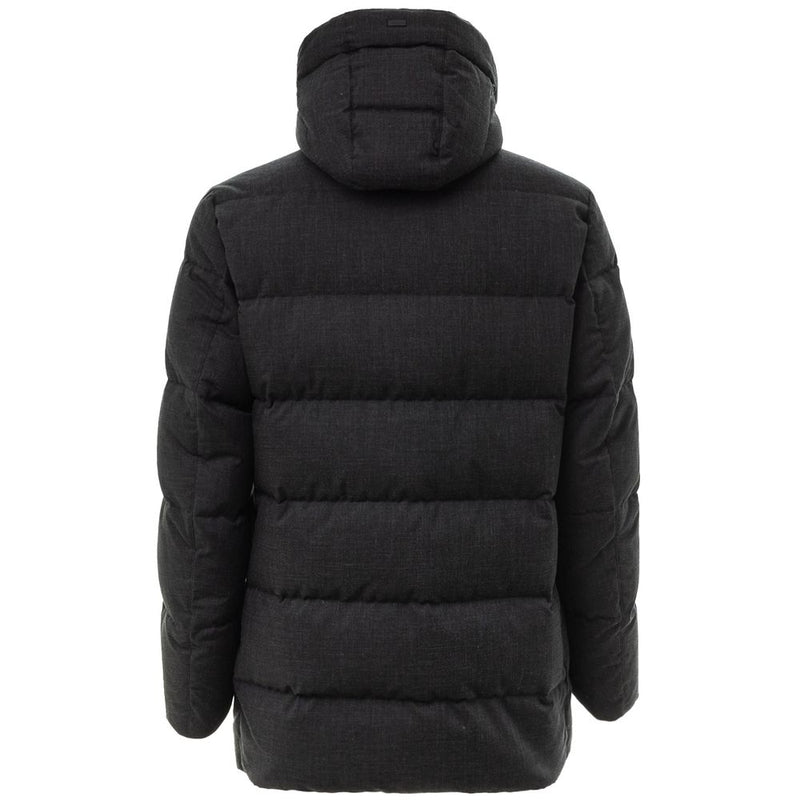 Black Polyester Jacket Herno