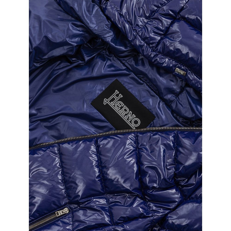 Blue Polyamide Jackets & Coat Herno