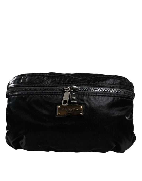 Black Nylon Fabric Belt Waist Fanny Pack Bag Dolce & Gabbana