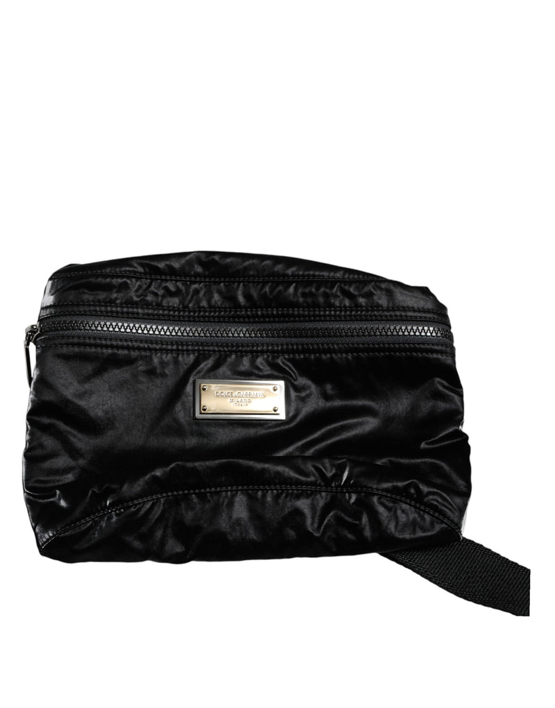 Black Nylon Fabric Belt Waist Fanny Pack Bag Dolce & Gabbana