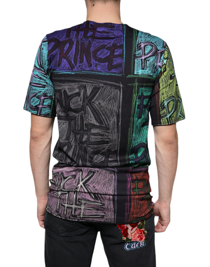 Multicolor Graphic Print Cotton T-shirt Dolce & Gabbana