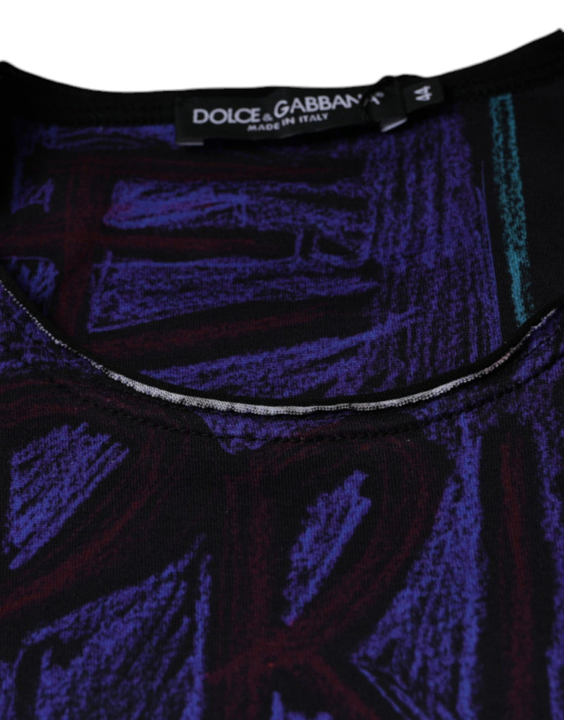 Multicolor Graphic Print Cotton T-shirt Dolce & Gabbana