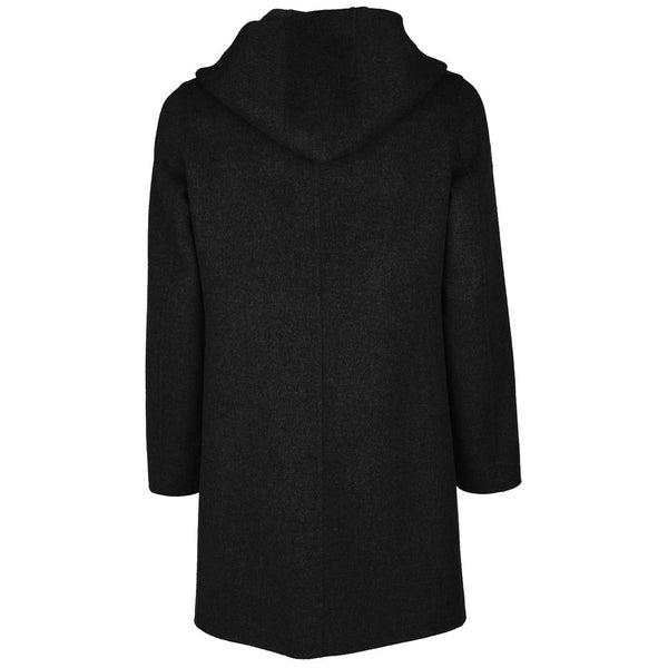 Black Wool Vergine Jacket Made in Italy