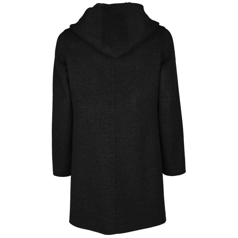 Black Wool Vergine Jacket Made in Italy